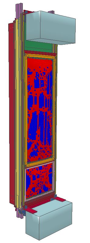 Glasbruch-Simulation unter Explosionslast