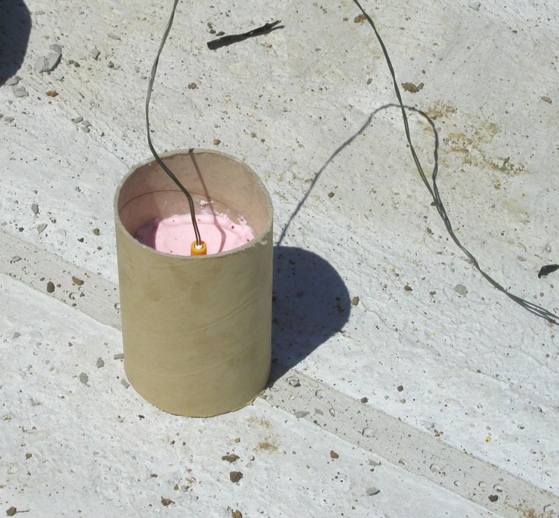 Kontaktladung Versuchsaufbau